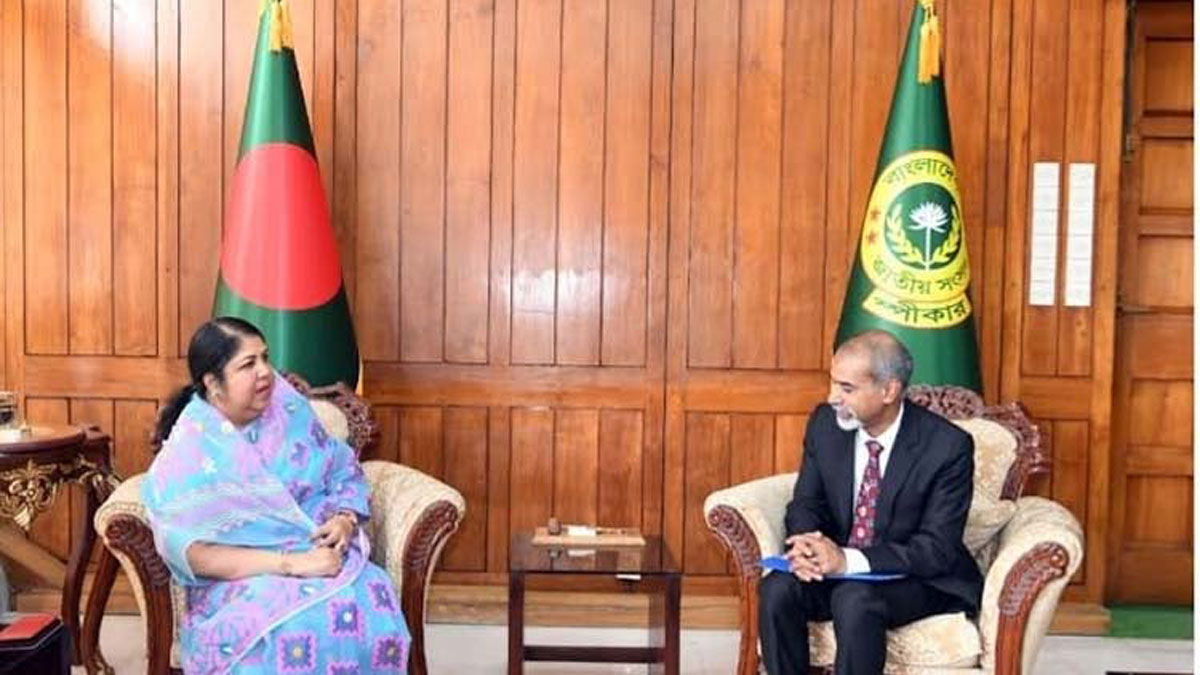 স্পিকারের সঙ্গে ইউনিসেফের দক্ষিণ এশিয়ার আঞ্চলিক পরিচালকের সাক্ষাৎ
