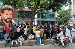 গুলশানের রাস্তায় কুরুলুস উসমানের অভিনেতা, ভক্তদের ভিড়
