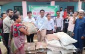 দীঘিনালায় বিনামূল্যে কৃষকদের মাঝে আউশ ধানের বীজ ও  সার বিতরণ