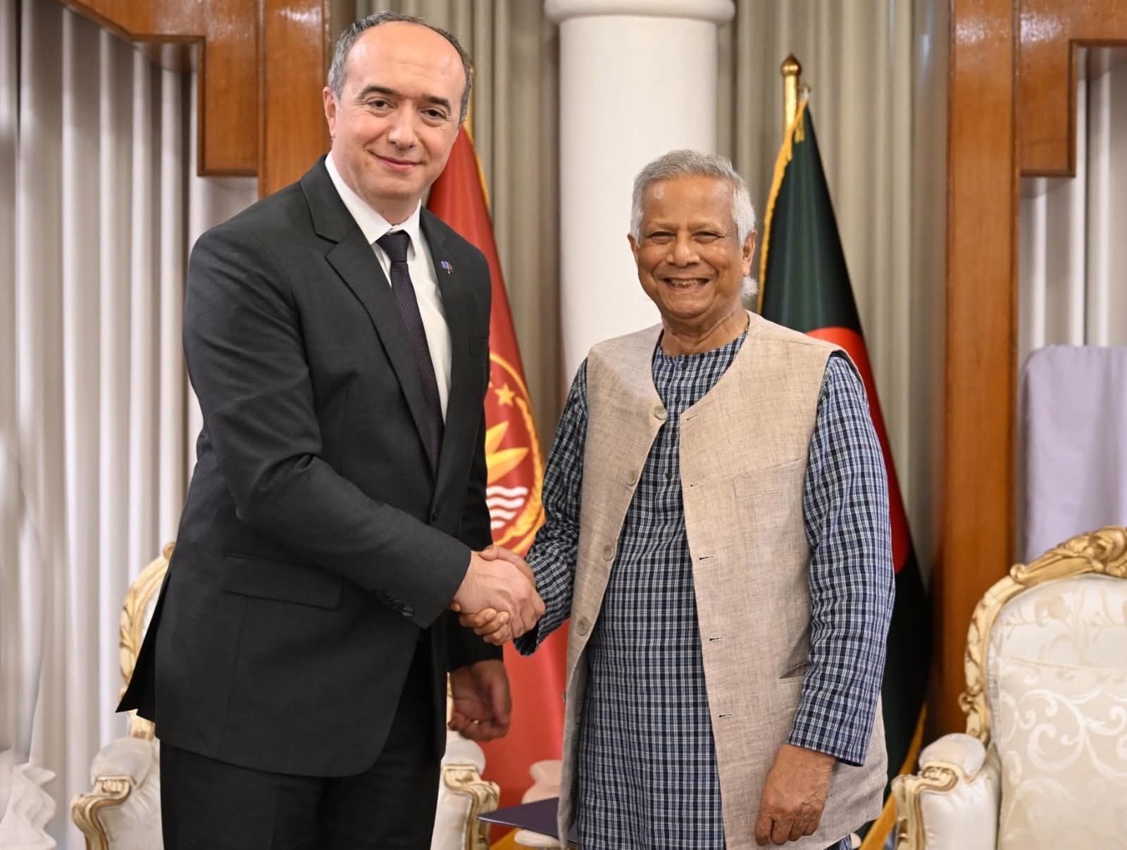 কসোভোর রাষ্ট্রদূত প্রধান উপদেষ্টার সাথে সৌজন্য সাক্ষাৎ 
