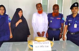 জাজিরায় ৩.৫ কেজি গাঁজাসহ নারী ও পুরুষ মাদক ব্যবসায়ী গ্রেফতার
